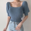 Top en tricot pour femmes avec lien G376 5
