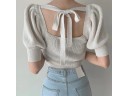 Top en tricot pour femmes avec lien G376 3