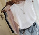 Top en tricot sans manches pour femmes 1