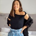 Top féminin à épaule dénudée A1088 4