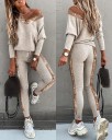 Top féminin à manches longues et pantalon B1007 1