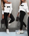 Top féminin à manches longues et pantalon B1007 2