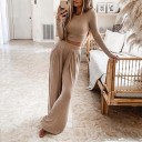 Top féminin à manches longues et pantalon B1084 1