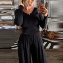 Top féminin à manches longues et pantalon B1084 2