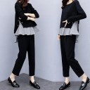 Top féminin à manches longues et pantalon B1173 4