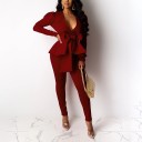 Top féminin à manches longues et pantalon B999 5