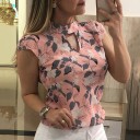 Top féminin à motif floral 1