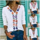 Top feminino com flores A886 1