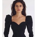 Top feminino com ombros franzidos 1