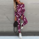 Top feminino de manga longa e leggins B917 4