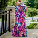 Top feminino de manga longa e saia B1041 3