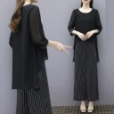 Top feminino de mangas longas e calças B1184 2