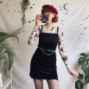 Top feminino transparente com estrelas 2