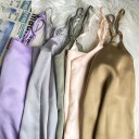 Top in satin per donna 1