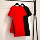 Top longo assimétrico feminino de grandes dimensões 1