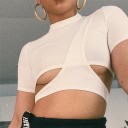 Top sexy asymétrique pour femmes 1