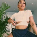 Top sexy asymétrique pour femmes 4