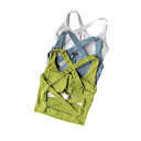 Top sportivo da donna con schiena incrociata senza chiusura in nylon per esercizi fitness corsa e allenamento 9