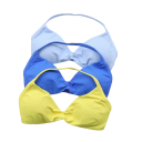 Top sportivo da donna con scollatura profonda e ampia fascia inferiore in poliammide per fitness corsa esercizio e allenamento 14