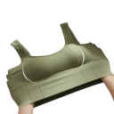 Top sportivo da donna con spalline larghe e motivo a coste taglia universale cotone per fitness esercizi e uso quotidiano 13