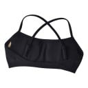 Top sportivo da donna con spalline sottili incrociate e schiena aperta con imbottiture e bordo elastico per yoga e fitness 4