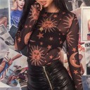 Top transparente de mujer con estrellas 1