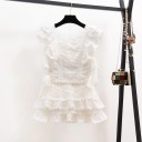 Top y falda de encaje para mujer B1165 1