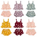 Top y short niña con flores 1