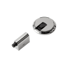 Tope de puerta de metal pulido Tope de puerta moderno para dormitorios y baños Diseño elegante Bloqueo de puertas Protección de paredes 7