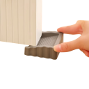 Tope de puerta de plástico en forma de cuña 6,2 x 6,2 x 2,5 cm Bloqueador de la parte inferior de la puerta Cuña de seguridad mate 8