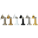 Tope de puerta magnético de acero inoxidable 40 x 74 x 55 mm Montaje en suelo y en pared Resistente a los arañazos Incluye tornillos y adhesivos 6