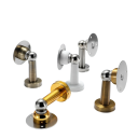 Tope de puerta magnético de acero inoxidable 40 x 74 x 55 mm Montaje en suelo y en pared Resistente a los arañazos Incluye tornillos y adhesivos 7