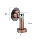 Tope de puerta magnético de acero inoxidable 40 x 74 x 55 mm Montaje en suelo y en pared Resistente a los arañazos Incluye tornillos y adhesivos 10