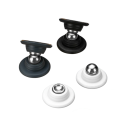 Tope de puerta magnético de silicona 53 x 46 mm Acero inoxidable Amortiguador de impacto Instalación autoadhesiva o atornillada Tope de resorte Bloqueo de puerta 9