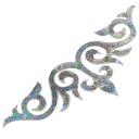 Toppa termoadesiva in paillettes 24 x 8 cm Applicazione decorativa in poliestere con paillettes Toppa decorativa per abbigliamento riparazione di indumenti e decorazione creativa 2