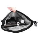 Torba motocyklowa 10L 32×23×10,5 cm Wodoodporna torba na tylne siedzenie, plecak rowerowy, bagaż boczny z paskami i klamrami 3