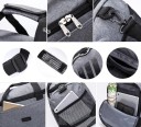Torba podróżna z paskiem na ramię Na weekendowe wyjazdy Siatkowa boczna kieszeń i wewnętrzne kieszenie Nylon i poliester Wymiary 51 x 8