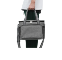 Torba termiczna szara 23x31x19 cm Izolacja na żywność Torba na lunch Zapięcie na suwak Przestronna konstrukcja Stylowy kolor Do pracy i w podróż 4