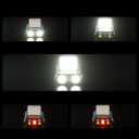 Torcia frontale ricaricabile da 900 lm IP66 USB C 1500 mAh 5 modalità di luce Luce rossa lampeggiante Cinghia elastica Torcia da testa per esterni 3