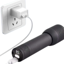 Torcia LED compatta portatile ricaricabile Type-C 13,5 cm con display della batteria e cordino per uso quotidiano 4