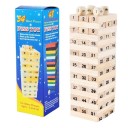 Torre di legno con numeri 6