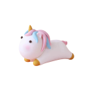 Tortendeko Einhorn liegend 6 cm Figur mit einem Horn auf dem Einsatz Tortendeko für Geburtstag, Kinderfest oder Party 1