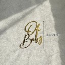 Tortendeko mit Aufschrift für Baby 9,5 x 8,2 cm Tortendeko ohne Einstechen Feierdeko 4