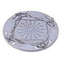 Tostadora de camping para cocina de acero inoxidable Tostadora plegable para exteriores para tostadas y sándwiches Tostadora portátil para camping Plateada 5