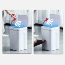 Touchless prullenbak met sensor voor de keuken en woonkamer Deksel openen met een handbeweging of aanraking Kunststof Voeding via USB-kabel 4