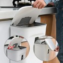 Touchless Wall-Mounted Bin 9 L with Flip Lid for Kitchen, Bathroom, Home and Office 4