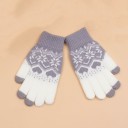 Touchscreen handschoenen met kerstpatroon 4