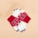 Touchscreen handschoenen met kerstpatroon 3