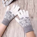 Touchscreen handschoenen met kerstpatroon 1