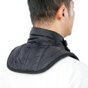 Tour de cou de moto d'hiver 22 x 36 x 8 cm Tour de cou chaud en coton résistant au vent pour moto gris foncé protection du cou 3